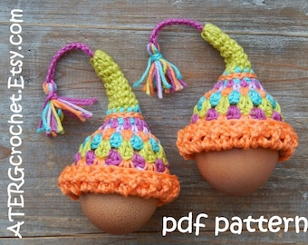 Crochet pattern EGG-COZY 'fairy hat' by ATERGcrochet