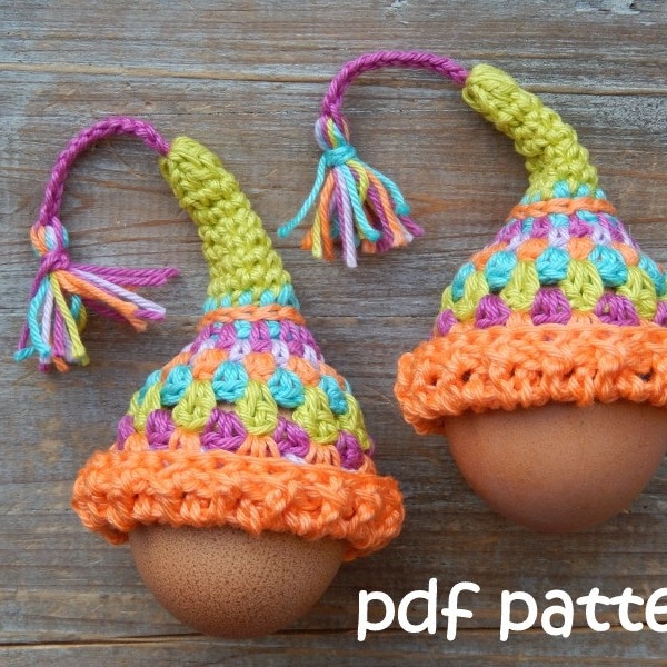 Patron au crochet EGG-COSY 'chapeau de fée' par ATERGcrochet