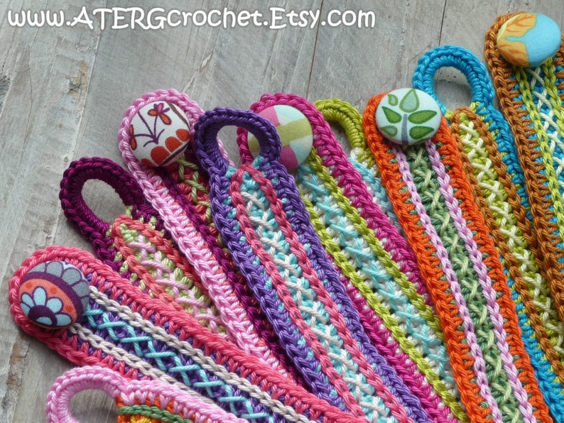 Crochet pdf pattern TWO BRACELETS by ATERGcrochet image 5