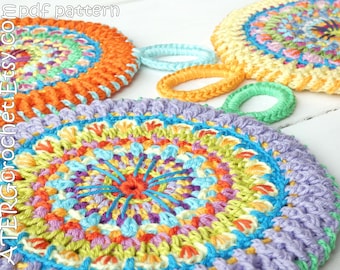 Crochet pattern BOHO POTHOLDER by ATERGcrochet