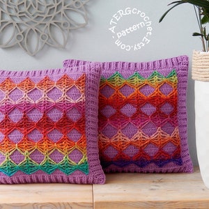 Crochet pattern CUSHION COVER by ATERGcrochet image 8