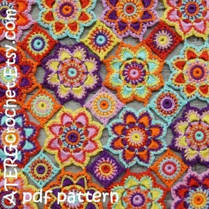 Crochet Baby Blanket Pattern – Floral Daisy Granny Square (Instant PDF Download)