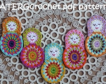 Crochet pattern matryoshka by ATERGcrochet