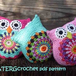 Crochet pattern CUDDLY OWL by ATERGcrochet image 1