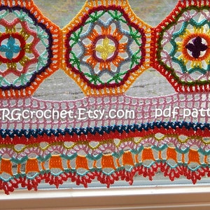 Crochet pattern BOHO CURTAIN/VALANCE by ATERGcrochet image 3