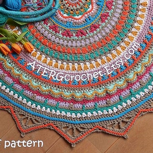 Crochet pattern BOHO RUG Bobbiny cord by ATERGcrochet image 6