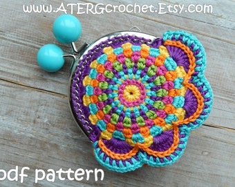 Crochet pattern PURSE FLOWER by ATERGcrochet