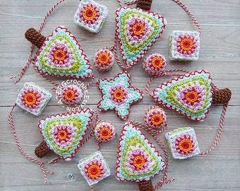 Crochet pattern Christmas set by ATERGcrochet