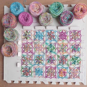 Crochet pattern Flower square shawl by ATERGcrochet image 4