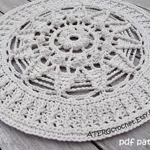 Crochet pattern BIG MANDALA by ATERGcrochet image 8