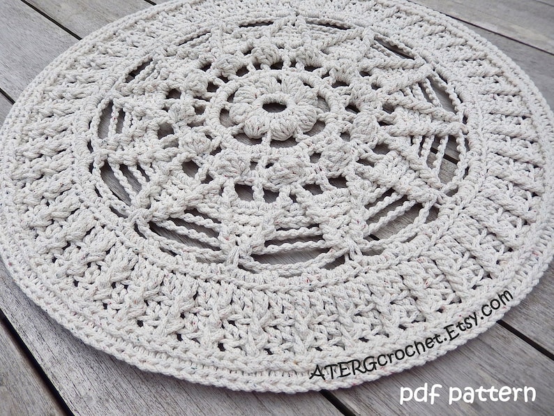 Crochet pattern BIG MANDALA by ATERGcrochet image 8