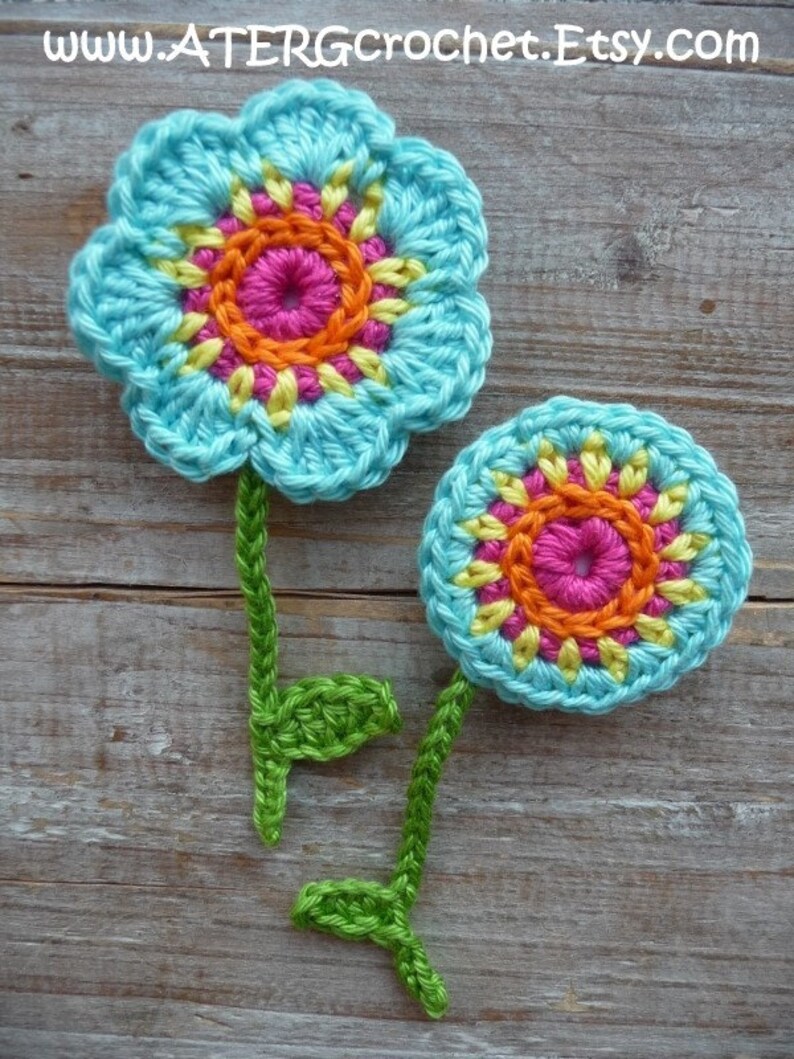 Crochet pattern FLOWER GARDEN by ATERGcrochet Etsy