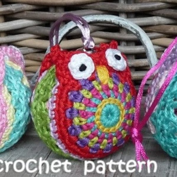 Crochet pattern Christmasball owl by ATERGcrochet
