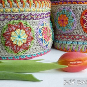 Crochet pattern Happy Plant Pots by ATERGcrochet image 2