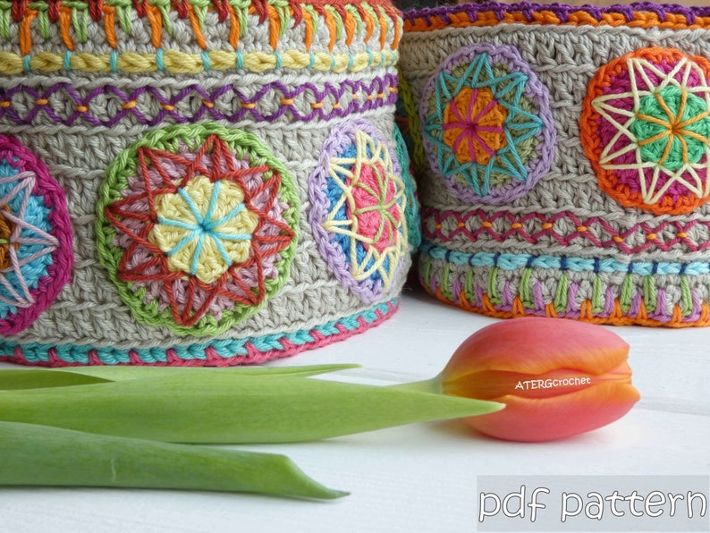 Crochet pattern Happy Plant Pots by ATERGcrochet image 2