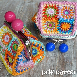 Crochet pattern PURSE 'petite square' by ATERGcrochet