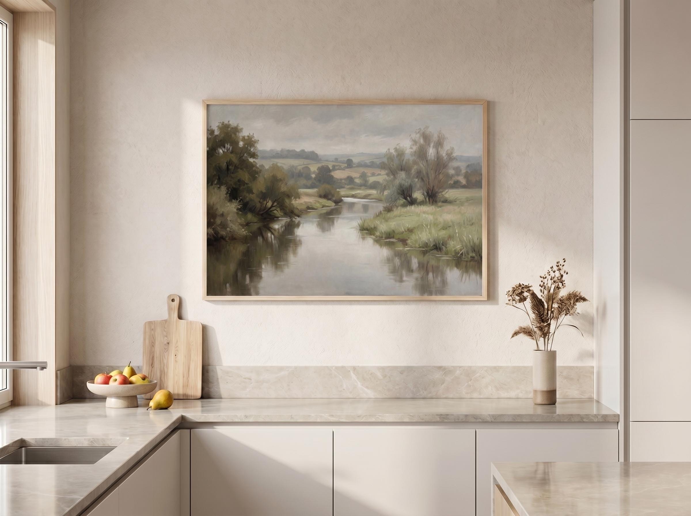 Papier Peint Photo 3D – Pont Fluvial, Motifs Floraux, 1560, Décoration Murale Style Allemand