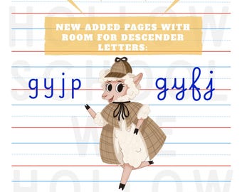 Kids Elementary Primary Kindergarten Lined Colored Handwriting Paper Writing | Printable Handwriting Practice | Preschool Worksheet