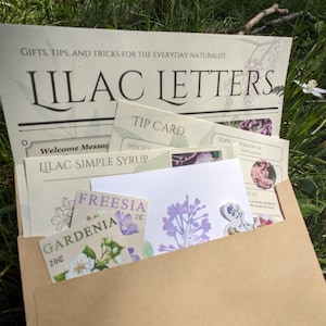 Naturinspirerad postprenumeration | Snail Mail Community Club | Månadsvykort eller knapp