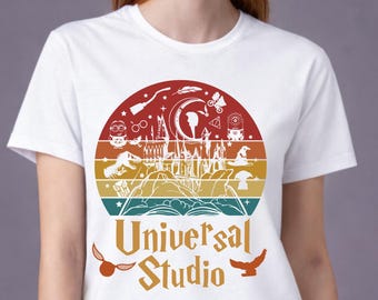 Universal Studios Retro Vacation Tee, Wizarding World Squad Shirt
