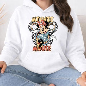 Mickey Family Vacation Sweatshirt,Custom Disney Family Trip 2026 Hoodie,Retro Disneyland Family Matching Hoodie,Checkered Mickey and Friends image 14