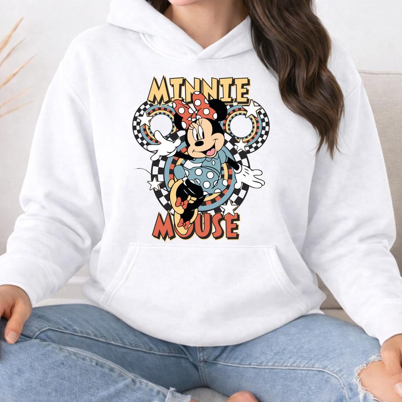 Mickey Family Vacation Sweatshirt,Custom Disney Family Trip 2026 Hoodie,Retro Disneyland Family Matching Hoodie,Checkered Mickey and Friends image 14
