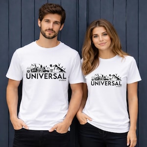 Camisetas de Universal Studios, camisetas para vacaciones familiares en Universal Orlando, conjuntos para viajes a parques temáticos de películas, ropa para vacaciones en grupo, camisetas para parques temáticos. imagen 7