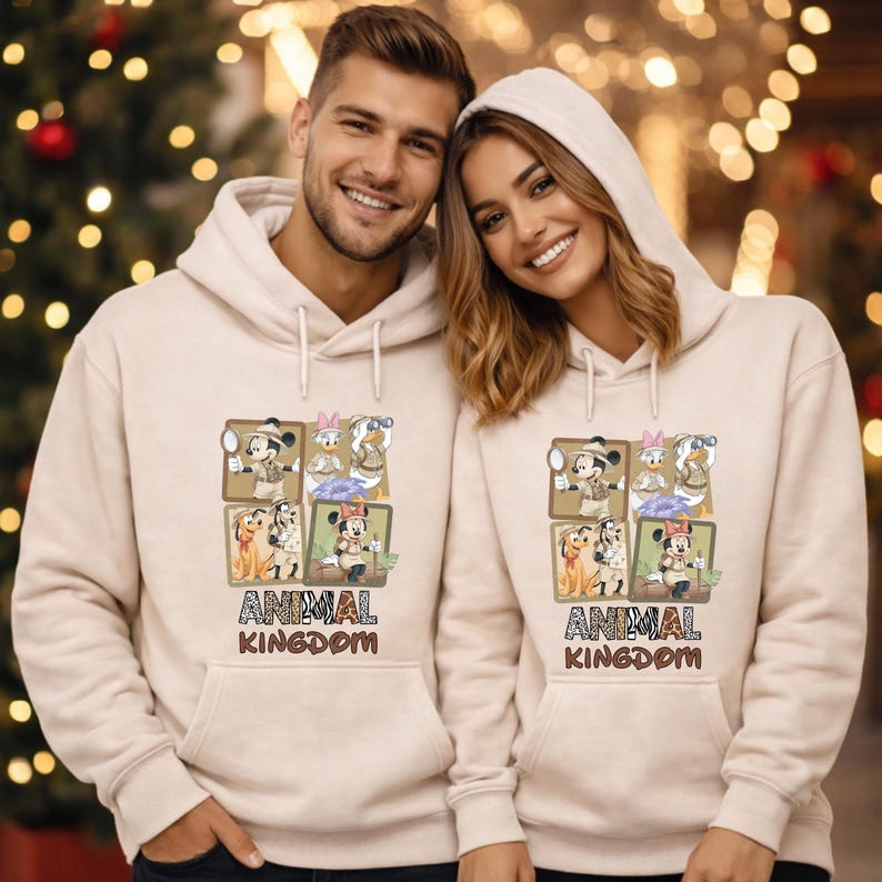 Safari Mickey Minnie Hoodies,Disney Family Trip Sweatshirts,Animal Kingdom Hooded Sweater,Disney Safari Hoodies,Disney World Family Outfits image 10