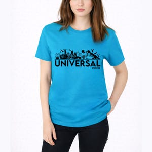 Camisetas de Universal Studios, camisetas para vacaciones familiares en Universal Orlando, conjuntos para viajes a parques temáticos de películas, ropa para vacaciones en grupo, camisetas para parques temáticos. imagen 5
