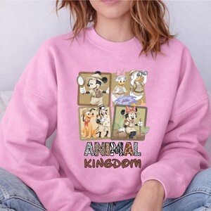 Safari Mickey Minnie Hoodies,Disney Family Trip Sweatshirts,Animal Kingdom Hooded Sweater,Disney Safari Hoodies,Disney World Family Outfits image 4