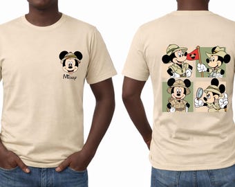 Safari Mickey Shirt,Disney Family Vacation Tee,Animal Kingdom Trip Shirt,Custom Disney Safari shirt,Mickey Mouse Explorer tees,Jungle Cruise