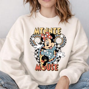 Mickey Family Vacation Sweatshirt,Custom Disney Family Trip 2026 Hoodie,Retro Disneyland Family Matching Hoodie,Checkered Mickey and Friends image 6