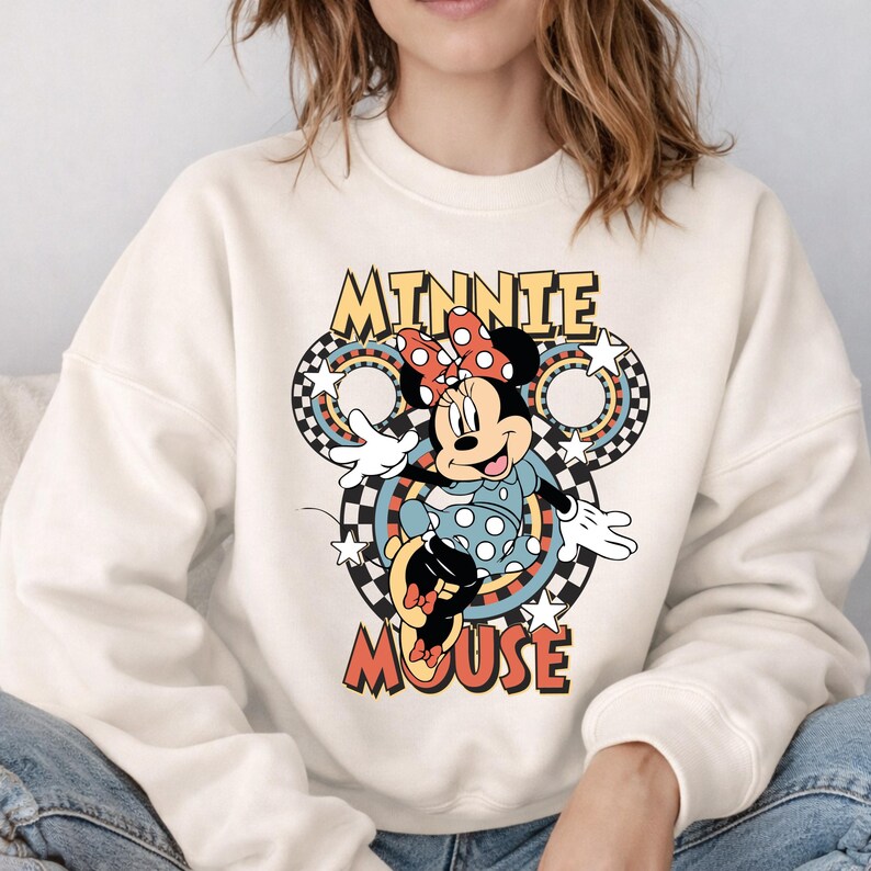 Mickey Family Vacation Sweatshirt,Custom Disney Family Trip 2026 Hoodie,Retro Disneyland Family Matching Hoodie,Checkered Mickey and Friends image 6