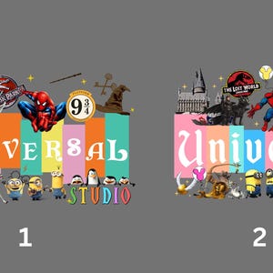 Sweat-shirts à capuche universels pastel rétro, sweat-shirt famille Spider-Man et Minions, vêtements icônes du film universels, cadeaux de vacances assortis image 3