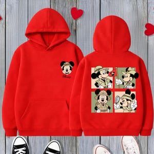 Safari Mickey Sweatshirts,Disney Family Vacation Hoodie,Animal Kingdom Trip Sweatshirt,Custom Disney Safari Sweatshirt,Mickey Mouse Explorer image 8