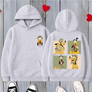 Pluto Safari Hoodie,Disney Animal Kingdom Sweatshirt,Safari Squad Hooded Sweater,Pluto Explorer,Disney Family Trip Hoodie,Disney World 2026 image 4