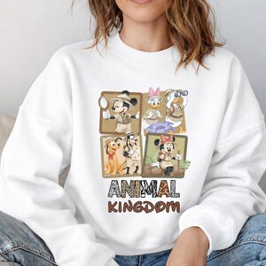 Safari Mickey Minnie Hoodies,Disney Family Trip Sweatshirts,Animal Kingdom Hooded Sweater,Disney Safari Hoodies,Disney World Family Outfits image 5