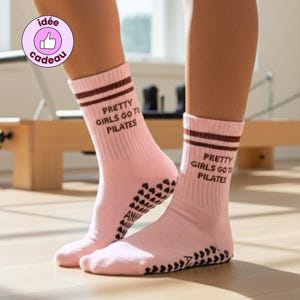 Rutschfeste Pilates-Socken für Damen • Lagree Reformer Grip Yoga Barre • Studio Fitness • Einheitsgröße