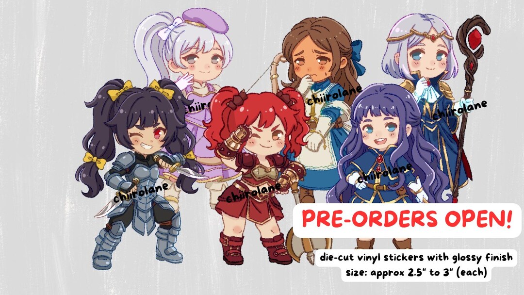 Dnd Rouge Chibi Rpg Class Chibi Sticker Pack, Fantasy Dnd Stickers, Cute Anime Mage ...