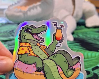 サマーチリゲーターステッカー