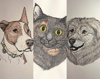 ペットの肖像画（手描き）