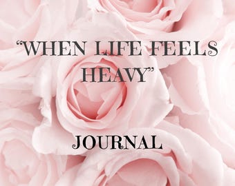 Para cuando la vida se siente pesada / Diario imprimible de salud mental / Reinicio diario suave (PDF)