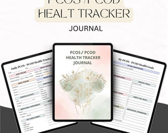 PCOS Health Tracker Journal, Wellness, Sleep, Habit, Medical Log (Printable PDF)