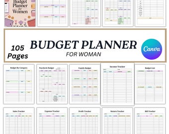 Digital Budget Planner for Women, Finance Tracker (2026 Edition)