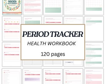 Period Tracker Digital Template, Menstruation Tracker Spread For Women, PERIOD Period Tracking, Period Journal, Daily Symptom Tracker