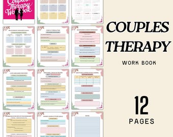 Gottman Method Couples Therapy Workbook, Marriage Counseling Activities, Relationship Guide