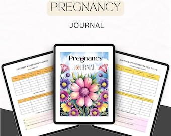 Pregnancy Journal & Baby Planner, Mom Organizer (Printable PDF)