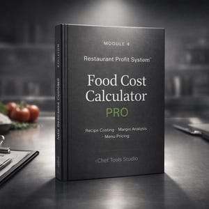 Restaurantkostencalculator PRO | Sjabloon menu-engineering en winstanalyse | Spreadsheet kostprijsberekening chef | Prijstool voor restaurants