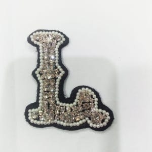 Handmade Rhinestone Badge | Custom Bling Embroidered Patch | Luxury Crystal Appliqué for Blazers, Uniforms & Fashion Garments