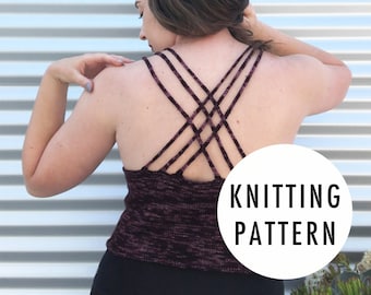 KNITTING PATTERN: Woven Straps Tank